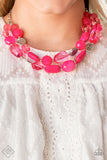 Paparazzi "Oceanic Opulence" Pink FASHION FIX Necklace & Earring Set Paparazzi Jewelry