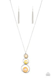 Paparazzi "Celestial Courtier" Yellow Necklace & Earring Set Paparazzi Jewelry