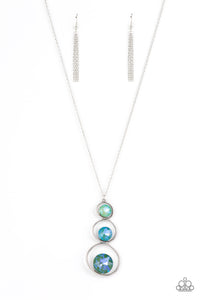 Paparazzi "Celestial Courtier" Green Necklace & Earring Set Paparazzi Jewelry