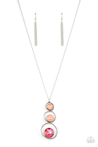Paparazzi "Celestial Courtier" Orange Necklace & Earring Set Paparazzi Jewelry