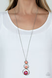 Paparazzi "Celestial Courtier" Orange Necklace & Earring Set Paparazzi Jewelry