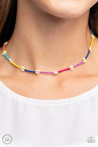 Paparazzi "Colorfully Flower Child" Multi Choker Necklace & Earring Set Paparazzi Jewelry