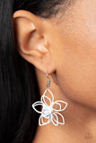 Paparazzi "Botanical Bonanza" White Earrings Paparazzi Jewelry