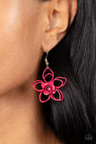 Paparazzi "Botanical Bonanza" Pink Earrings Paparazzi Jewelry