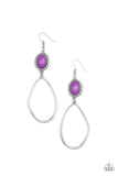 Paparazzi "Adventurous Allure" Purple Earrings Paparazzi Jewelry
