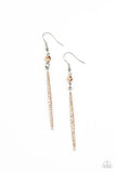 Paparazzi "Skyscraping Shimmer" Brown Earrings Paparazzi Jewelry