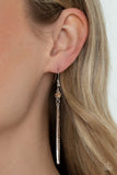 Paparazzi "Skyscraping Shimmer" Brown Earrings Paparazzi Jewelry