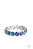 Paparazzi "Radiant on Repeat" Blue Bracelet Paparazzi Jewelry