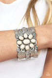 Paparazzi "Southern Eden" White Bracelet Paparazzi Jewelry