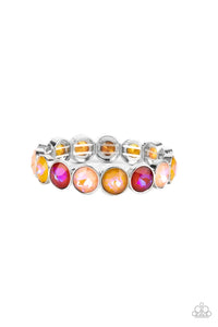 Paparazzi "Radiant on Repeat" Orange Bracelet Paparazzi Jewelry