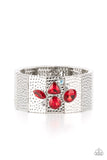 Paparazzi "Flickering Fortune" Red Bracelet Paparazzi Jewelry