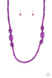 Paparazzi "Tropical Tourist" Purple Necklace & Earring Set Paparazzi Jewelry