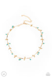 Paparazzi "Sahara Social" Gold Choker Necklace & Earring Set Paparazzi Jewelry