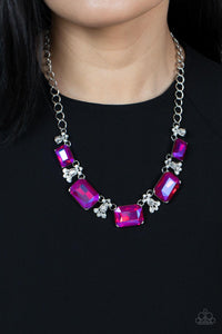 Paparazzi "Flawlessly Famous" Pink Necklace & Earring Set Paparazzi Jewelry