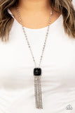 Paparazzi "Seaside Season" Black Necklace & Earring Set Paparazzi Jewelry