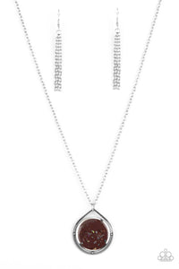 Paparazzi "Pacific Periscope" Red Necklace & Earring Set Paparazzi Jewelry