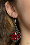 Paparazzi "Exemplary Elegance" Red Earrings Paparazzi Jewelry