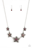 Paparazzi "Wildflower Wonderland" Pink Necklace & Earring Set Paparazzi Jewelry