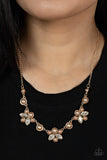 Paparazzi "Royally Ever After" Brown Necklace & Earring Set Paparazzi Jewelry