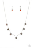 Paparazzi "Prairie Perennial" Orange Necklace & Earring Set Paparazzi Jewelry