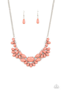 Paparazzi "Secret GARDENISTA" Pink Necklace & Earring Set Paparazzi Jewelry