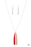 Paparazzi "Grab A Paddle" Red Necklace & Earring Set Paparazzi Jewelry