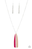 Paparazzi "Grab A Paddle" Pink Necklace & Earring Set Paparazzi Jewelry