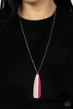 Paparazzi "Grab A Paddle" Pink Necklace & Earring Set Paparazzi Jewelry