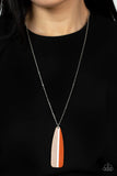 Paparazzi "Grab A Paddle" Orange Necklace & Earring Set Paparazzi Jewelry