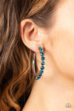 Paparazzi "Photo Finish" Blue Post Earrings Paparazzi Jewelry