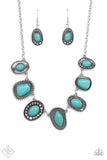 Paparazzi "Albuquerque Artisan" Fashion Fix Blue Necklace & Earring Set Paparazzi Jewelry