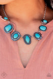 Paparazzi "Albuquerque Artisan" Fashion Fix Blue Necklace & Earring Set Paparazzi Jewelry