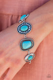 Paparazzi "Taos Trendsetter" Blue Fashion Fix Bracelet Paparazzi Jewelry
