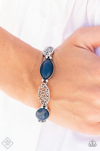 Paparazzi "Garden Rendezvous" Blue Fashion Fix Bracelet Paparazzi Jewelry
