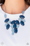 Paparazzi "Date Night Nouveau" Blue Fashion Fix Necklace & Earring Set Paparazzi Jewelry
