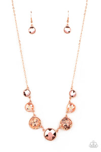 Paparazzi "Pampered Powerhouse" Copper Necklace & Earring Set Paparazzi Jewelry