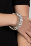 Paparazzi "Gimme Gimme" White Bracelet Paparazzi Jewelry