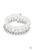 Paparazzi "Gimme Gimme" White Bracelet Paparazzi Jewelry