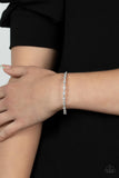 Paparazzi "Timelessly Tiny" White Bracelet Paparazzi Jewelry