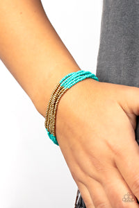 Paparazzi "BEAD Bold" Blue Bracelet Paparazzi Jewelry