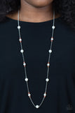 Paparazzi "Keep Your Eye on the BALLROOM" Orange Necklace & Earring Set Paparazzi Jewelry