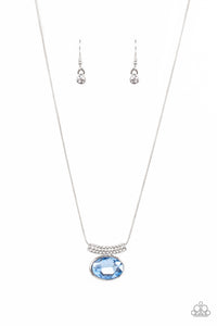 Paparazzi "Pristinely Prestigious" Blue Necklace & Earring Set Paparazzi Jewelry