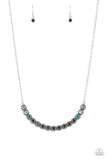 Paparazzi "Throwing SHADES" Blue Necklace & Earring Set Paparazzi Jewelry