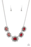Paparazzi "Meadow Wedding" Red Necklace & Earring Set Paparazzi Jewelry