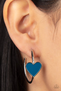 Paparazzi "Kiss Up" Blue Earrings Paparazzi Jewelry