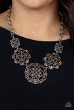Paparazzi "Royally Romantic" Brown Necklace & Earring Set Paparazzi Jewelry
