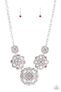 Paparazzi "Royally Romantic" Pink Necklace & Earring Set Paparazzi Jewelry