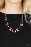 Paparazzi "Flawlessly Famous" Red Necklace & Earring Set Paparazzi Jewelry