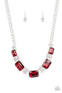 Paparazzi "Flawlessly Famous" Red Necklace & Earring Set Paparazzi Jewelry