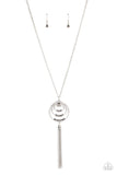 Paparazzi "Spiraling Sparkle" Silver Necklace & Earring Set Paparazzi Jewelry